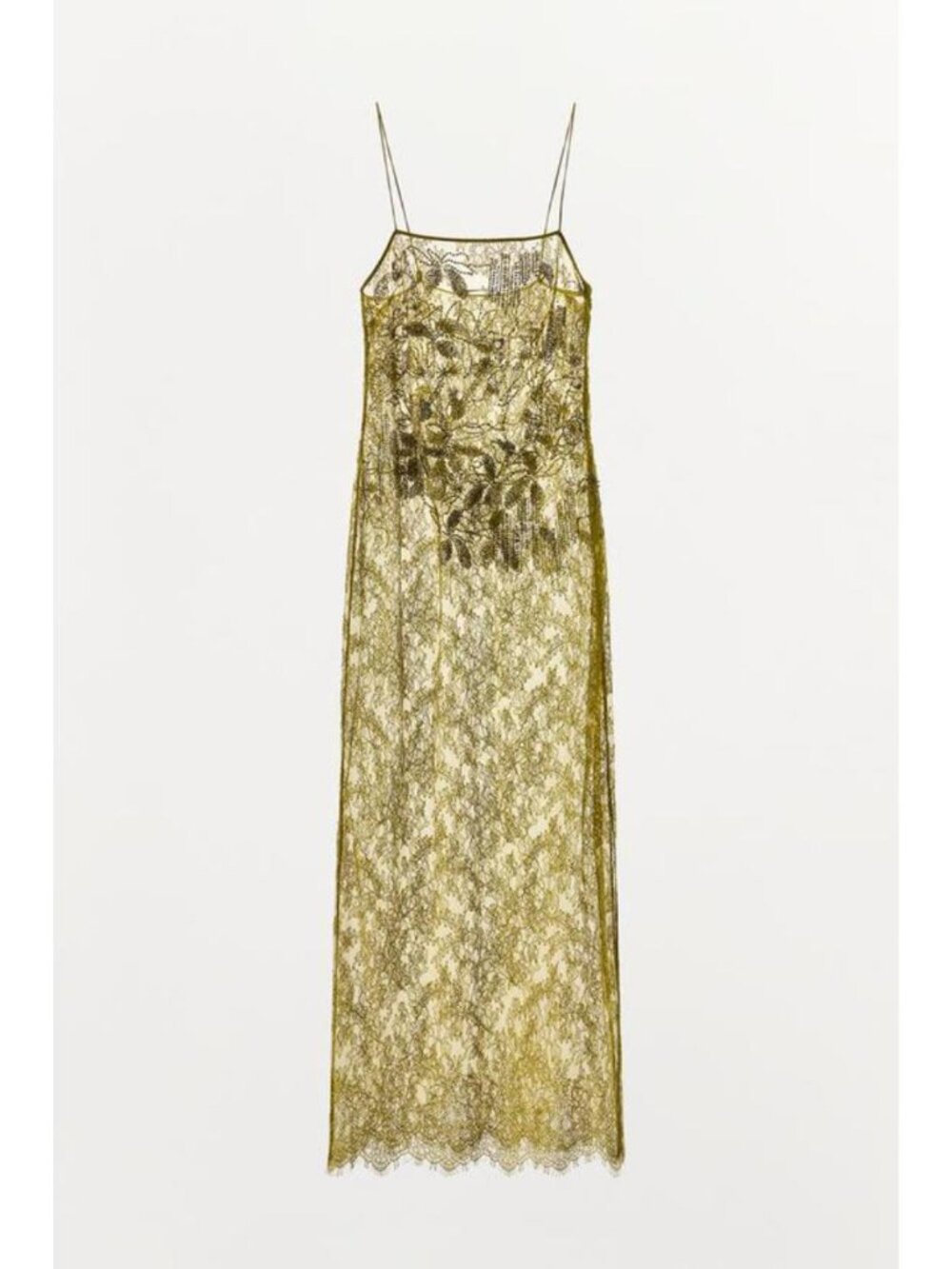 ZARA EMBROIDERED BEADED LACE DRESS 3920/754/527